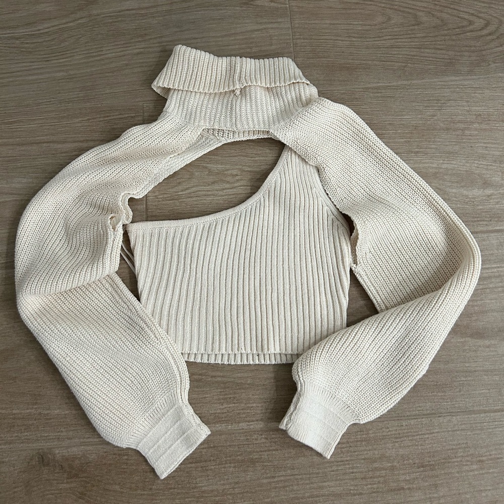 Sweater crop-top set